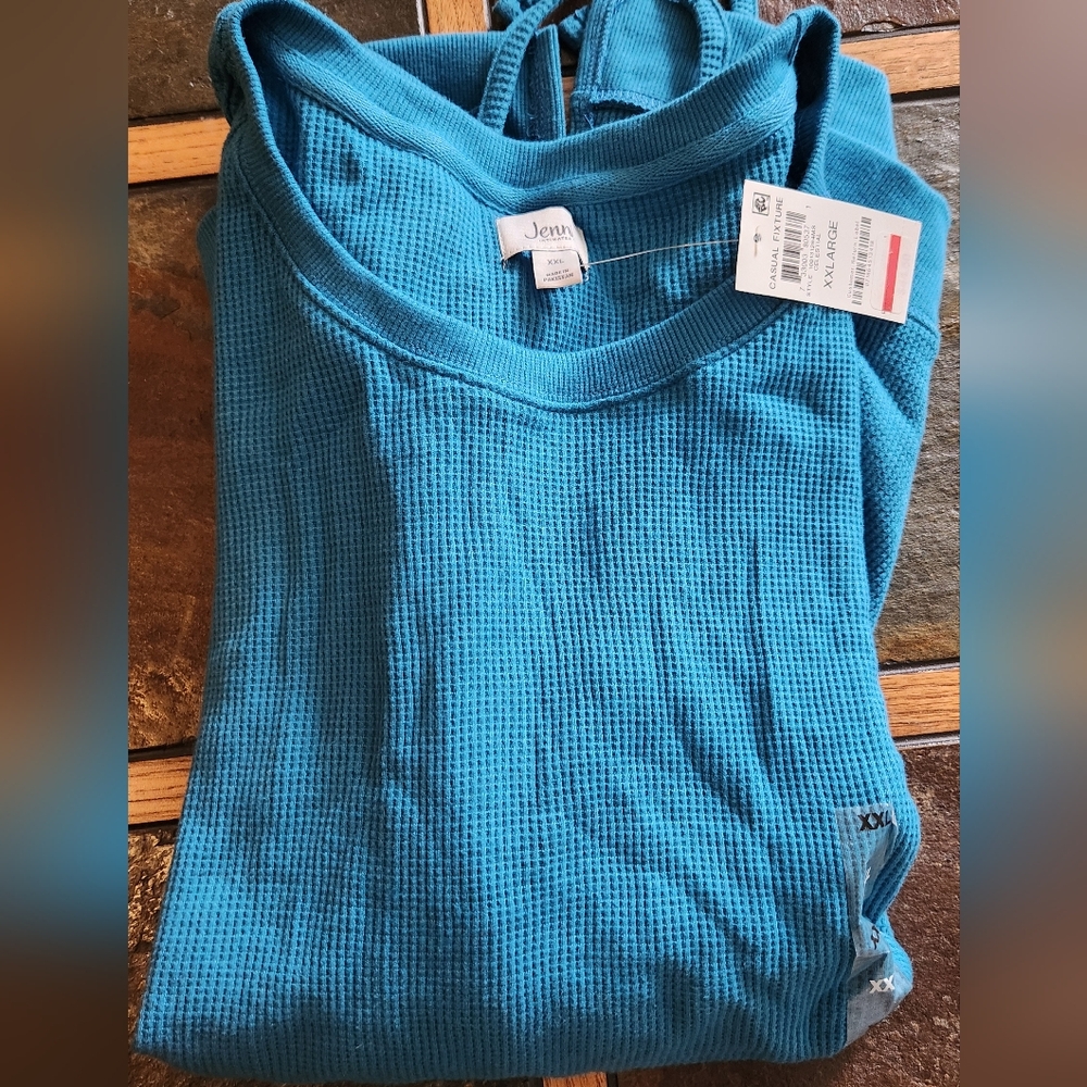 NWT Jenni Intimates Waffle Lounge/Pajama Top Women's XXL - Picture 8 of 11